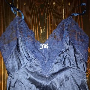 Navy vintage slip dress
